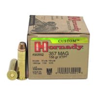 Hornady Custom .357 Magnum 158 Grain eXtreme Terminal Performance Centerfire Pistol Ammunition