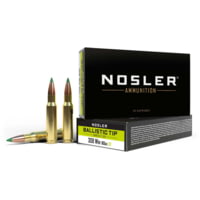 Nosler .308 Winchester 165 grain Ballistic Tip Brass Centerfire Rifle Ammunition