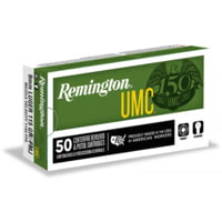 Remington UMC Handgun .38 Super Auto +P 130 Grain Full Metal Jacket Centerfire Pistol Ammunition