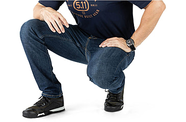 Image of 5.11 Tactical Defender Flex Slim Jeans - Mens, W38, L36, Stone Wash Indigo, 74465-648-38-36