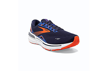 Image of Brooks Adrenaline GTS 23 Trail Runnung Shoes - Mens, Peacoat/Orange/Surf the Web, 12.5, 1103911D438.125