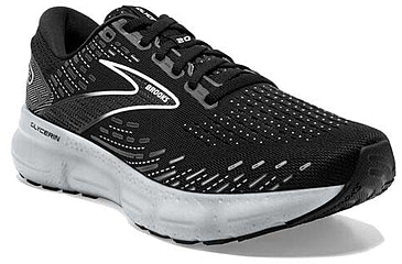 Image of Brooks Glycerin 20 Running Shoes - Womens, Medium, Black/White/Alloy, 8.5, 1203691B059.085