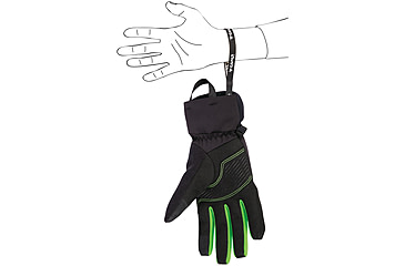 Image of C.A.M.P. G Comp Warm Gloves, Black/Green, Small, 3396S