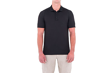 Image of First Tactical Mens Performance Ss Polo, Black, Small 112509-019-S