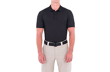 Image of First Tactical Mens Performance Ss Polo, Black, Small 112509-019-S