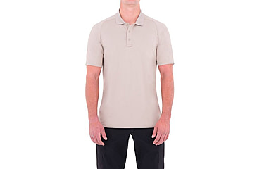 Image of First Tactical Mens Performance Ss Polo, Khaki, Small 112509-055-S