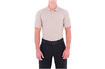 Image of First Tactical Mens Performance Ss Polo, Khaki, Small 112509-055-S