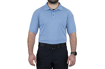 Image of First Tactical Performance Short Sleeve Polo - Mens, Medium Blue, Regular/3XL, 112509-781-3XL