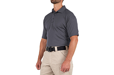 Image of First Tactical Performance Short Sleeve Polo - Mens, Regular, Asphalt, 5XL, 112509-015-5XL-R