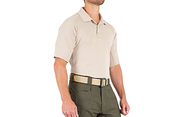 Image of First Tactical Performance Short Sleeve Polo - Mens, Regular, Khaki, 6XL, 112509-055-6XL-R