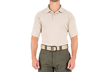 Image of First Tactical Performance Short Sleeve Polo - Mens, Regular, Khaki, 6XL, 112509-055-6XL-R