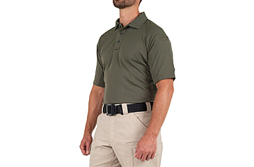 Image of First Tactical Performance Short Sleeve Polo - Mens, Regular, OD Green, 5XL, 112509-830-5XL-R