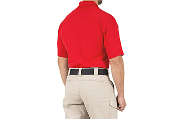 Image of First Tactical Performance Short Sleeve Polo - Mens, Regular, Red, 5XL, 112509-400-5XL-R