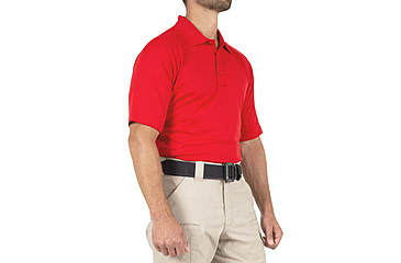 Image of First Tactical Performance Short Sleeve Polo - Mens, Regular, Red, 5XL, 112509-400-5XL-R