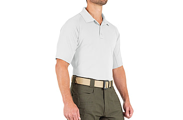 Image of First Tactical Performance Short Sleeve Polo - Mens, White, Medium, 112509-010-M