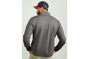 Image of HUK Performance Fishing Cold Front 1/4 Zip Pullover - Mens, Volc Ash Hthr, Large, H1300098-015-L