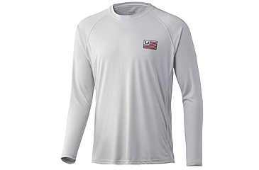 Image of HUK Performance Fishing Huk And Bars Pursuit Long Sleeve - Mens, Oyster F22, Medium, H1200426-056-M