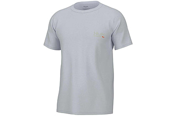 Image of HUK Performance Fishing Fly Line Short Sleeve Shirt - Men's, White, Small, H1000418-100-S