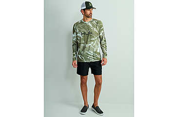 Image of HUK Performance Fishing Mossy Oak Pursuit Crew - Mens, Mo Sw Freshwtr, Medium, H1200610-947-M