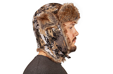 Image of Huntworth Blackfoot Waterproof Thinsulate Insulated Faux Fur Camo Trapper Hat - Mens, Disruption, Extra Large, E-5536-DC-XL