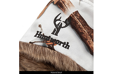 Image of Huntworth Blackfoot Waterproof Thinsulate Insulated Faux Fur Camo Trapper Hat - Mens, Snow Camo, Medium, E-5536-20SCB-M