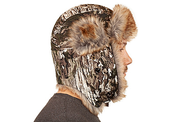 Image of Huntworth Blackfoot Waterproof Thinsulate Insulated Faux Fur Camo Trapper Hat - Mens, Tarnen, Medium, E-5536-TRN-M