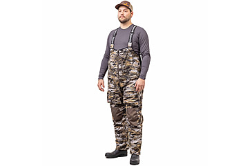 Image of Huntworth Elkins Mid Weight Windproof Soft Shell Bib Overalls - Mens, Disruption, Extra Large, E-9610-DC-XL