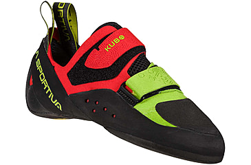 Image of La Sportiva Kubo Climbing Shoes - Mens, Goji/Neon, 45, 30H-314720-45