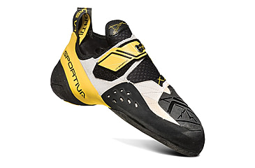 Image of La Sportiva Solution Climbing Shoes - Mens, White/Yellow, 37, ZFCS013-W00Y00-37