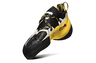 Image of La Sportiva Solution Climbing Shoes - Mens, White/Yellow, 37, ZFCS013-W00Y00-37