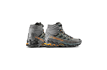 Image of La Sportiva Ultra Raptor II Mid GTX Hiking Shoes - Mens, Carbon/Hawaiian Sun, 43, 34B-900208-43