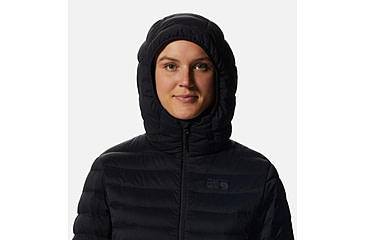 Image of Mountain Hardwear Deloro Down Full Zip Hoody - Womens, Black, Extra Large, 2004161010-XL