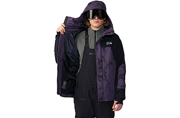 Image of Mountain Hardwear First Tracks Insulated Jacket - Mens, Blurple Ice Dye Print, Extra Large, 2043351598BIDP-XL