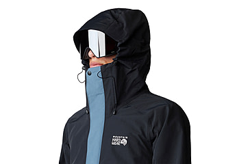 Image of Mountain Hardwear First Tracks Jacket - Mens, Asiatic Blue/Montauk Blue/Black, Large, 2092021444-L