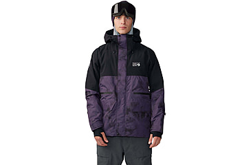 Image of Mountain Hardwear First Tracks Jacket - Mens, Blurple Ice Dye Print, Medium, 2043331598BIDP-M