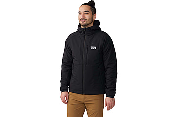 Image of Mountain Hardwear Kor Stasis Hoody - Mens, Black, Small, 2042941010-BLACK-S