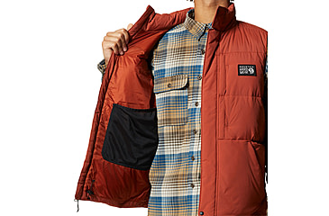 Image of Mountain Hardwear Nevadan Down Vest - Mens, Dark Copper, Large, 2004041838-Dark Copper-L