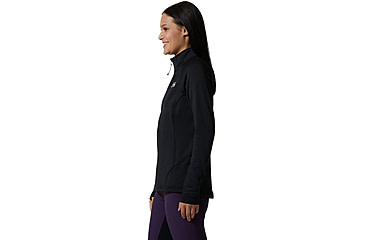 Image of Mountain Hardwear Polartec Power Grid Half Zip Jacket - Womens, Black, Small, 1985341010-S