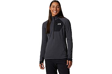 Image of Mountain Hardwear Polartec Power Grid Half Zip Jacket - Womens, Blue Slate Heat, Small, 1985341450-S