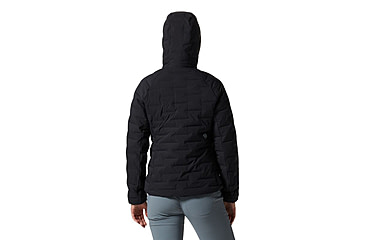 Image of Mountain Hardwear StretchDown Hooded Jacket - Womens, Black, Extra Large, 1943271010-XL