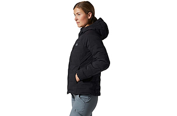 Image of Mountain Hardwear Stretchdown Hoody - Womens, Black, Small, 1943271010-S