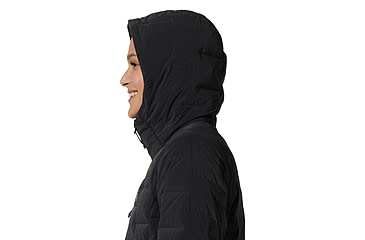 Image of Mountain Hardwear Stretchdown Hoody - Womens, Dark Storm Heat, Large, 1943271004-D-L