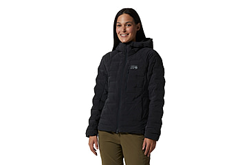 Image of Mountain Hardwear Stretchdown Hoody - Womens, Dark Storm Heat, Large, 1943271004-D-L