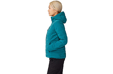 Image of Mountain Hardwear Stretchdown Hoody - Womens, Jack Pine, Medium, 1943271314-Jack Pine-M