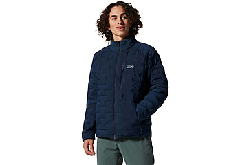 Image of Mountain Hardwear Stretchdown Jacket - Mens, Hardwear Navy, Medium, 1942921425HN-M