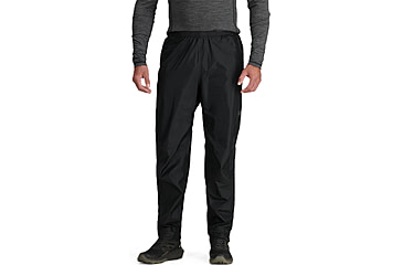 Image of Outdoor Research Helium Rain Pants - Mens, Black, S-Tall, 3224030001250