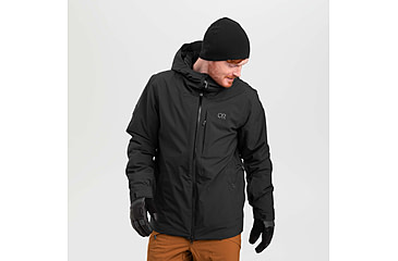 Image of Outdoor Research Snowcrew Jacket - Mens, Black, Small, 2831900001006