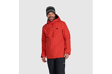 Image of Outdoor Research Snowcrew Jacket - Mens, Cranberry, Small, 2831900420-S