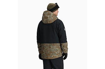 Image of Outdoor Research Snowcrew Jacket - Mens, Ranger Green Camo/Black, Extra Large, 2831902782009