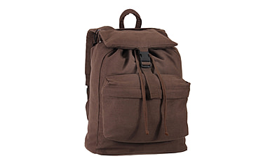 Image of Rothco Canvas Daypack, Earth Brown, 2371-EarthBrown